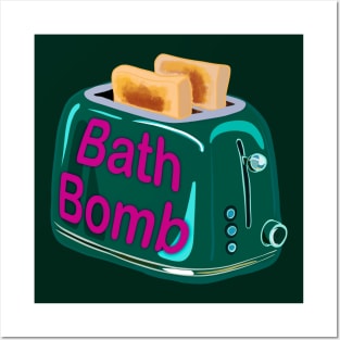 Retro inscription "Bath bomb" Posters and Art